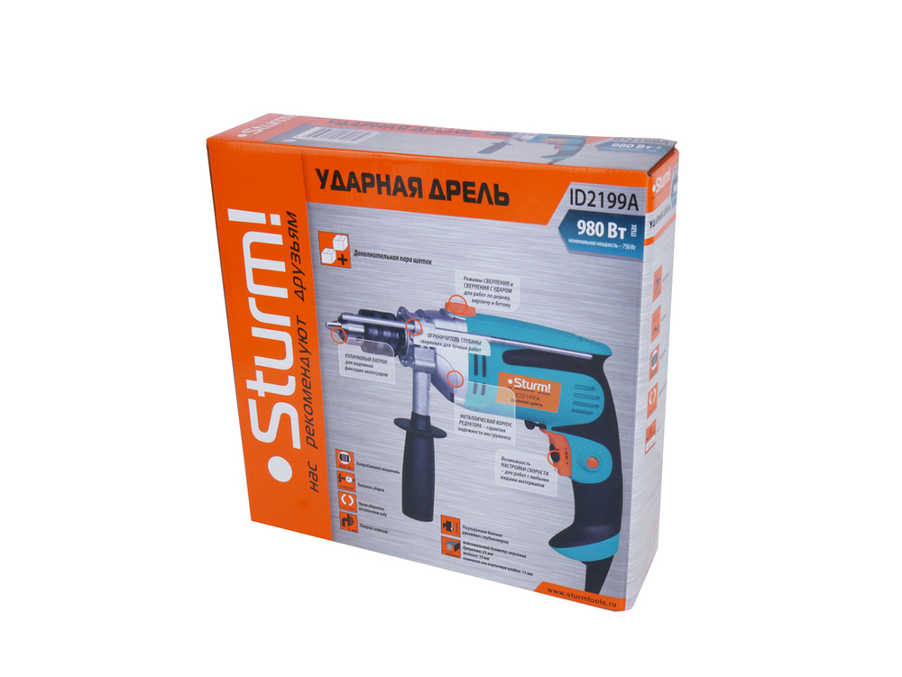 Дрель ударная Sturm! ID2199A - 4
