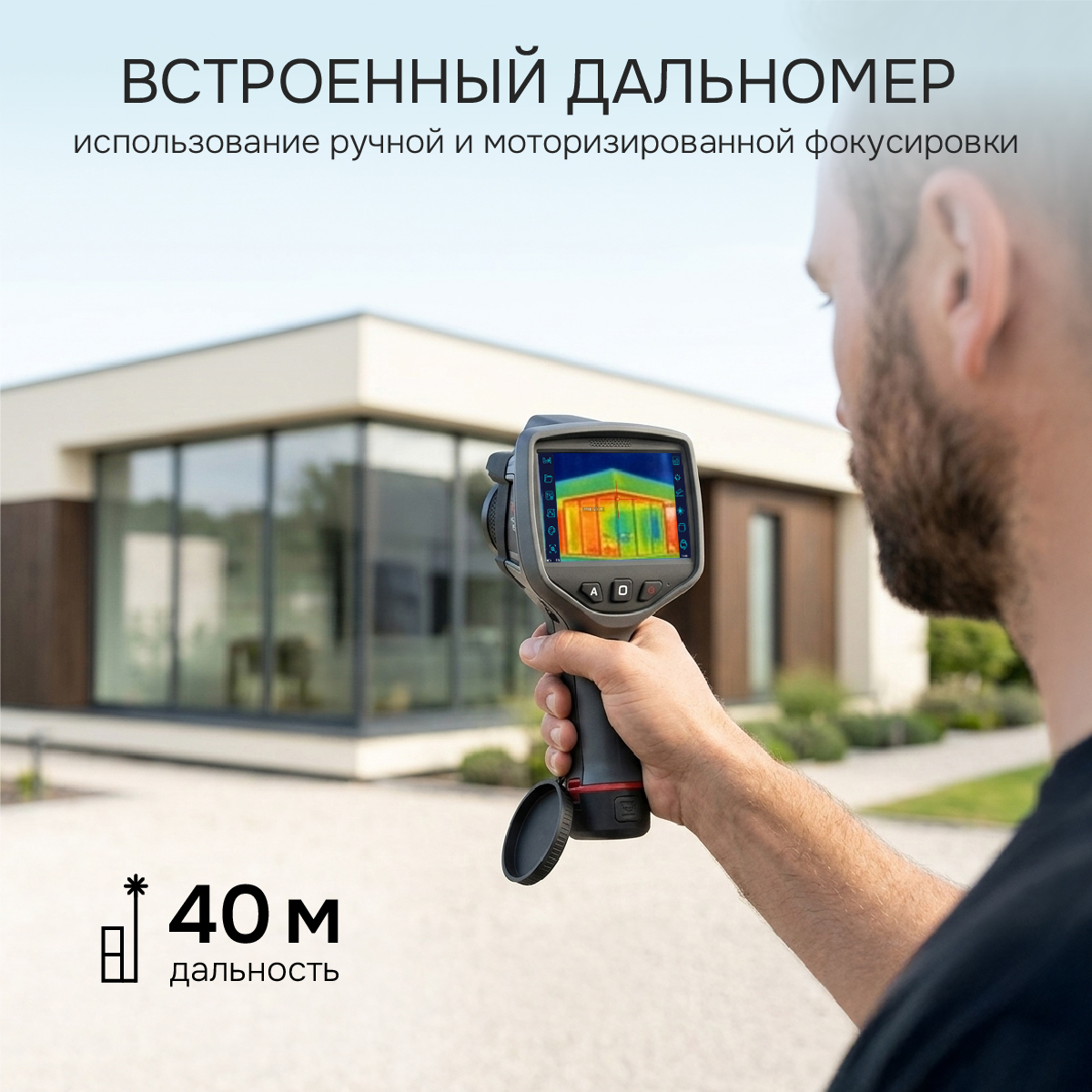 Тепловизор RGK TL-384 Plus с поверкой в комплекте с телеобъективом 12° и широкоугольным объективом 48° - 4